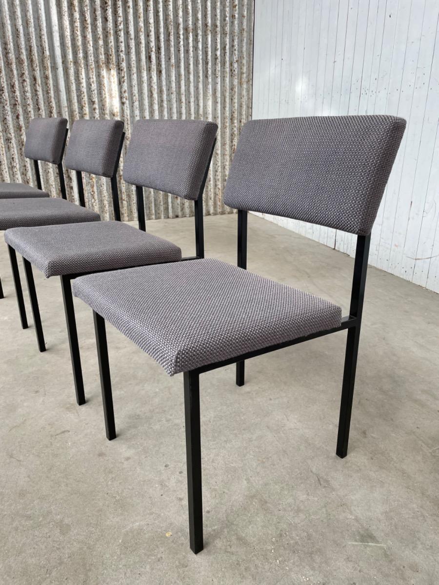 (4) set vintage dining chairs - Dutch design - Gijs van der Sluis / Martin visser style - 1970s
