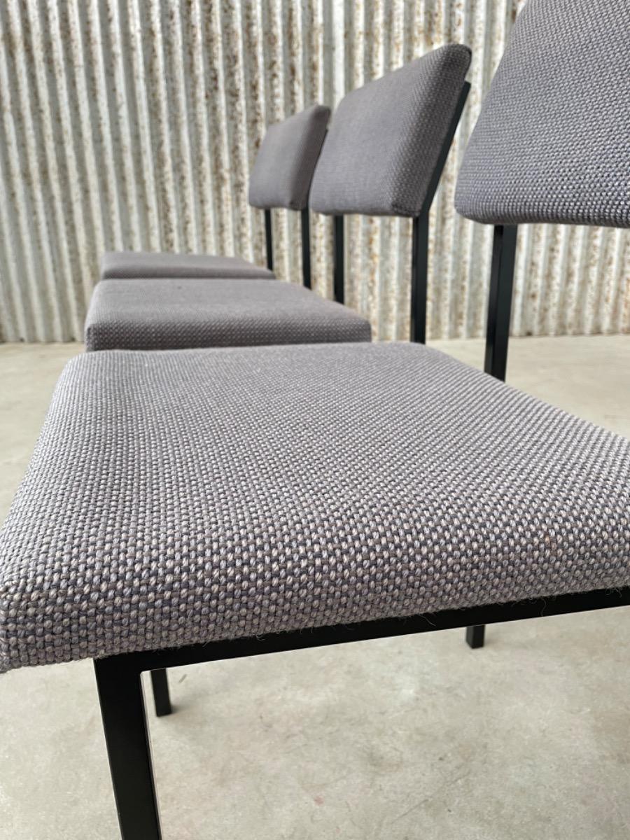 (4) set vintage dining chairs - Dutch design - Gijs van der Sluis / Martin visser style - 1970s
