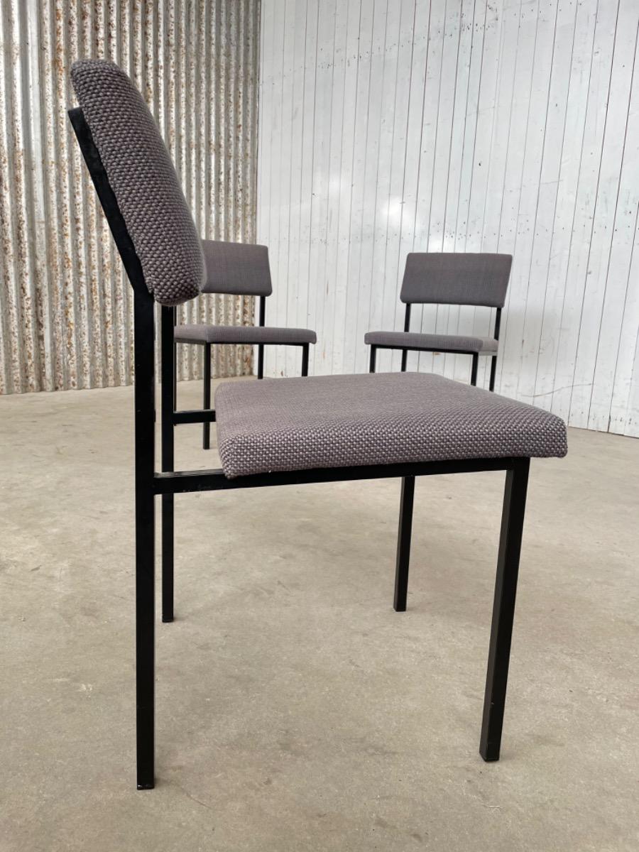 (4) set vintage dining chairs - Dutch design - Gijs van der Sluis / Martin visser style - 1970s