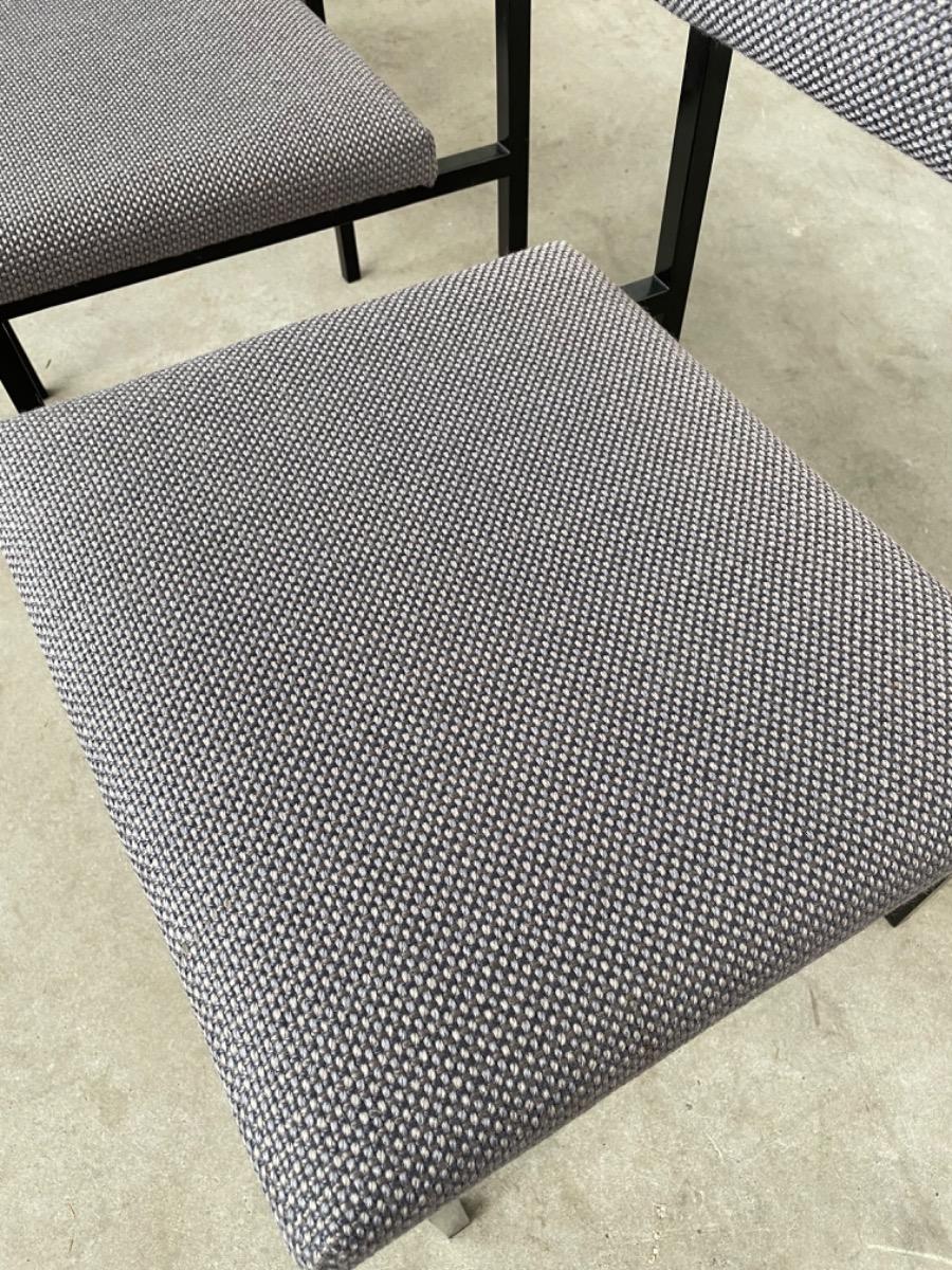 (4) set vintage dining chairs - Dutch design - Gijs van der Sluis / Martin visser style - 1970s