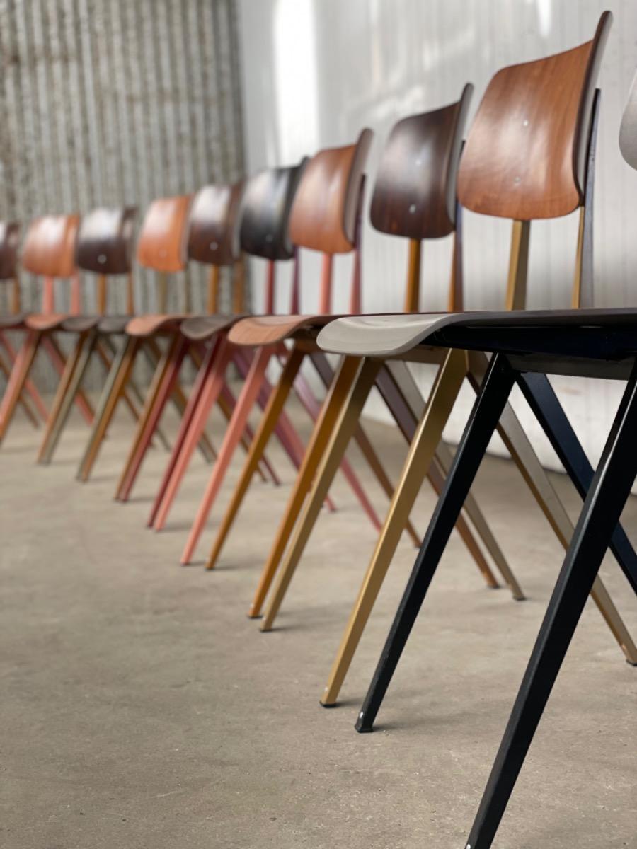 3x Galvanitas s16 chairs - Dutch design - 2000s