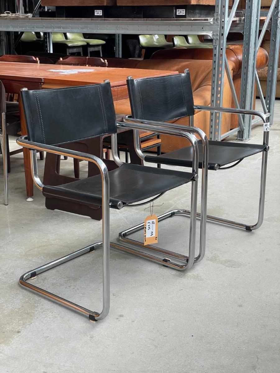 1x Dining chair S34 by Mart stam Linea Veam, Italy 1970s