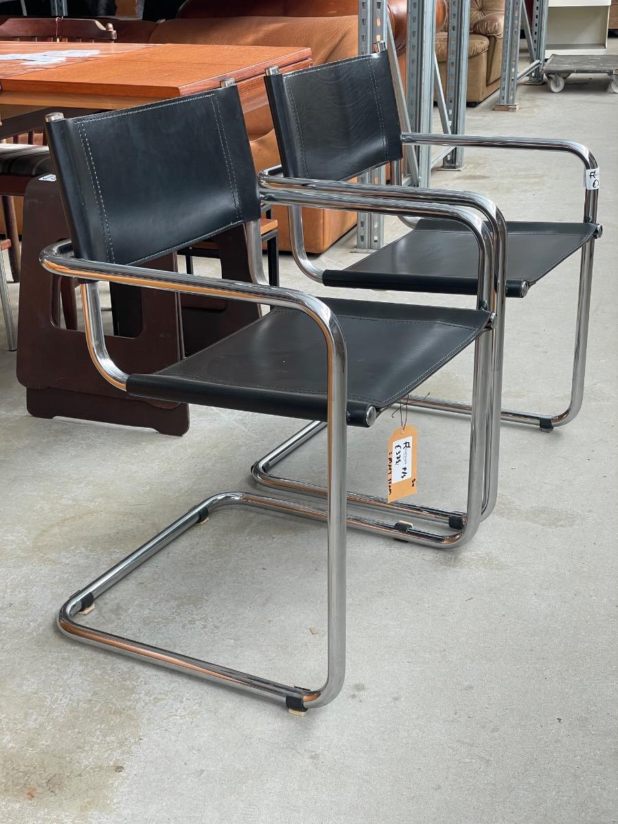 1x Dining chair S34 by Mart stam Linea Veam, Italy 1970s