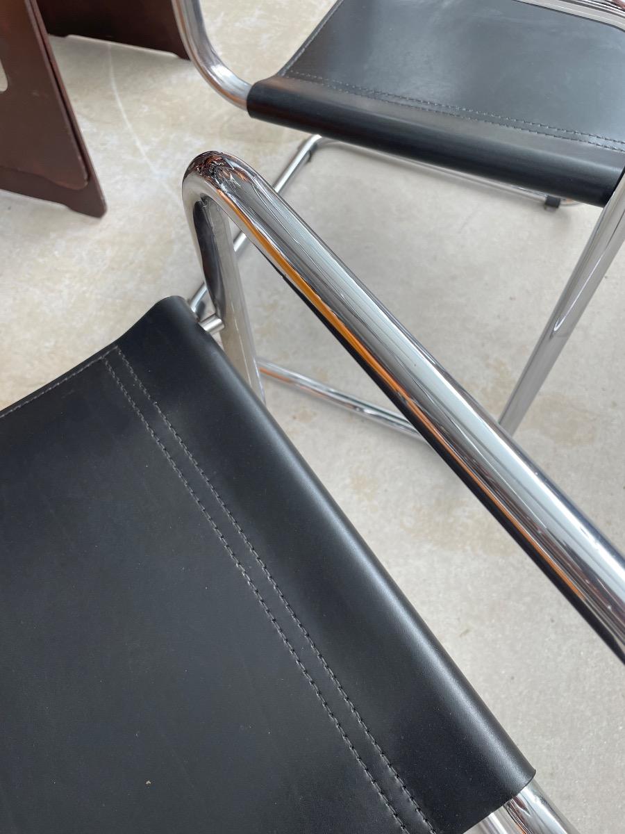 1x Dining chair S34 by Mart stam Linea Veam, Italy 1970s