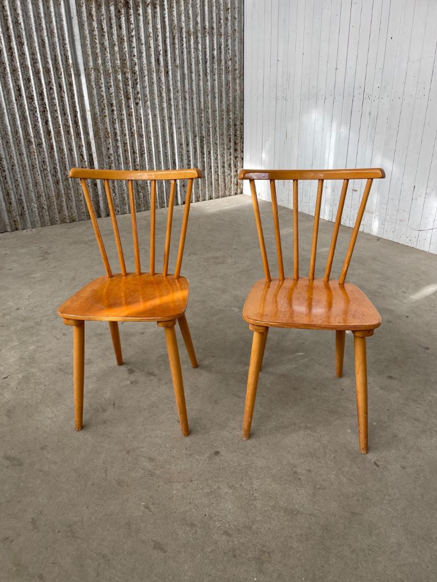 2 Vintage chairs - Scandinavian design - wood