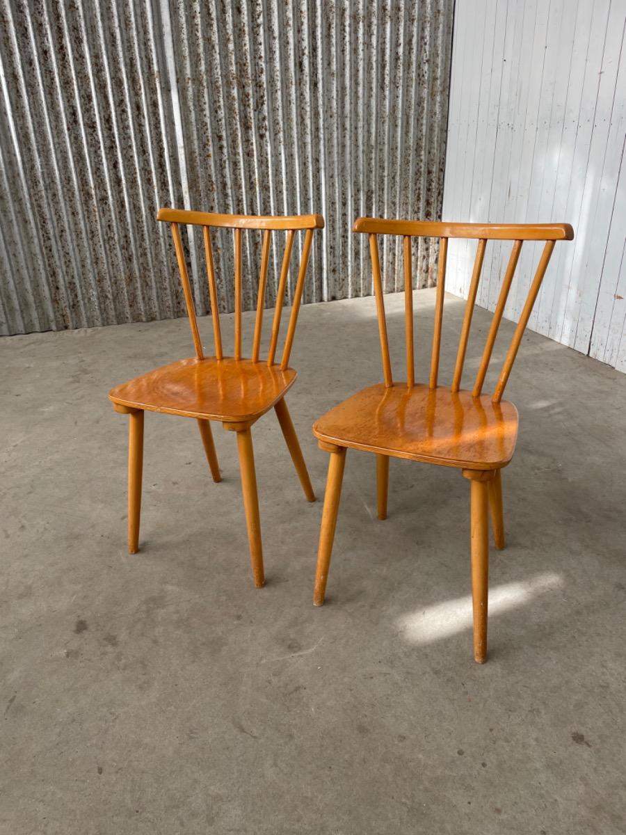2 Vintage chairs - Scandinavian design - wood