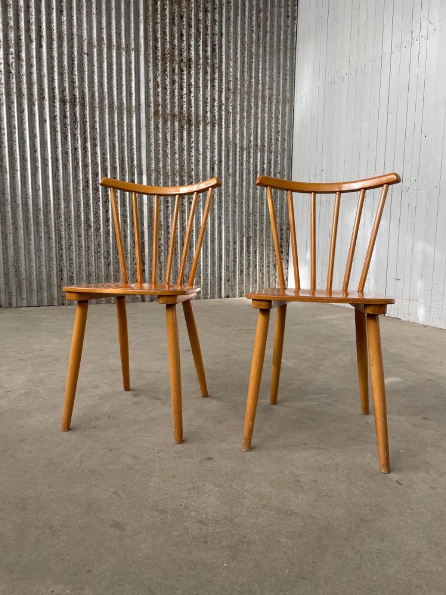 2 Vintage chairs - Scandinavian design - wood