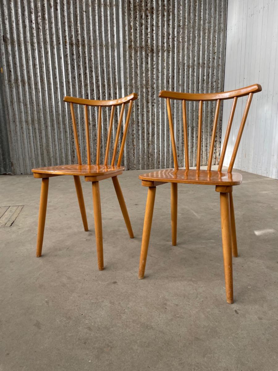 2 Vintage chairs - Scandinavian design - wood