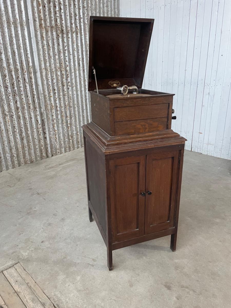 Vintage Grammofone - 1950 - oak cabinet 