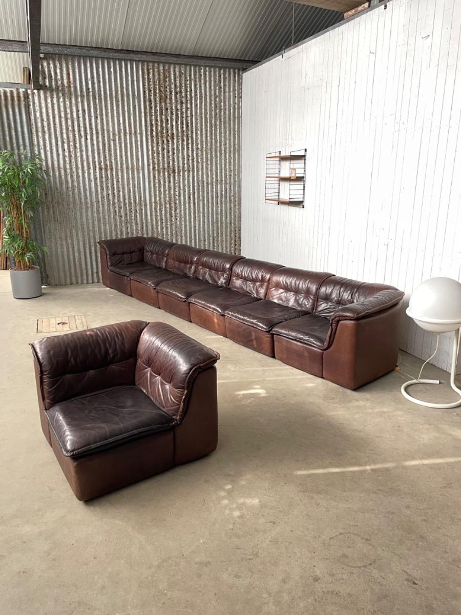 Vintage modular sofa Rolf Benz 1970s