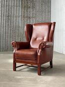 Vintage sheep leather armchair 