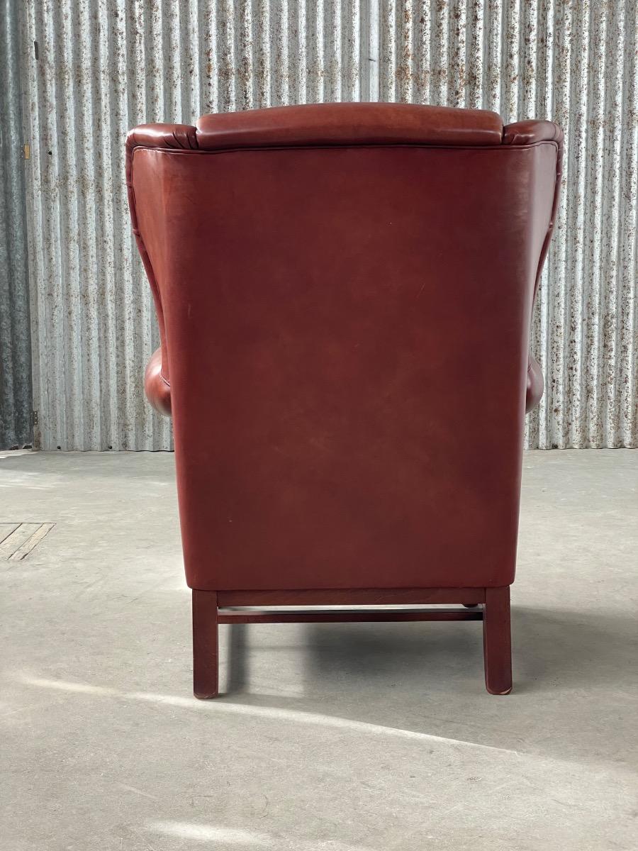 Vintage sheep leather armchair 