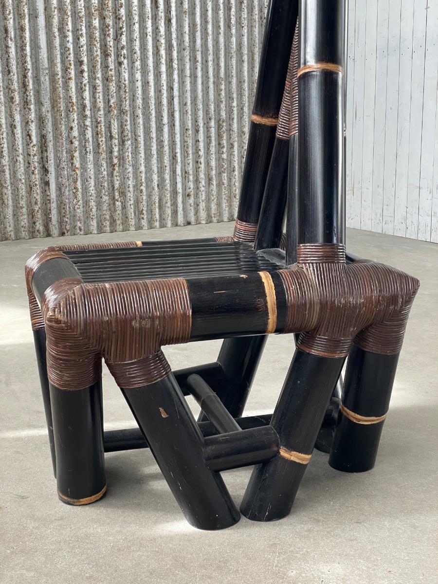 Vintage bamboo chair 
