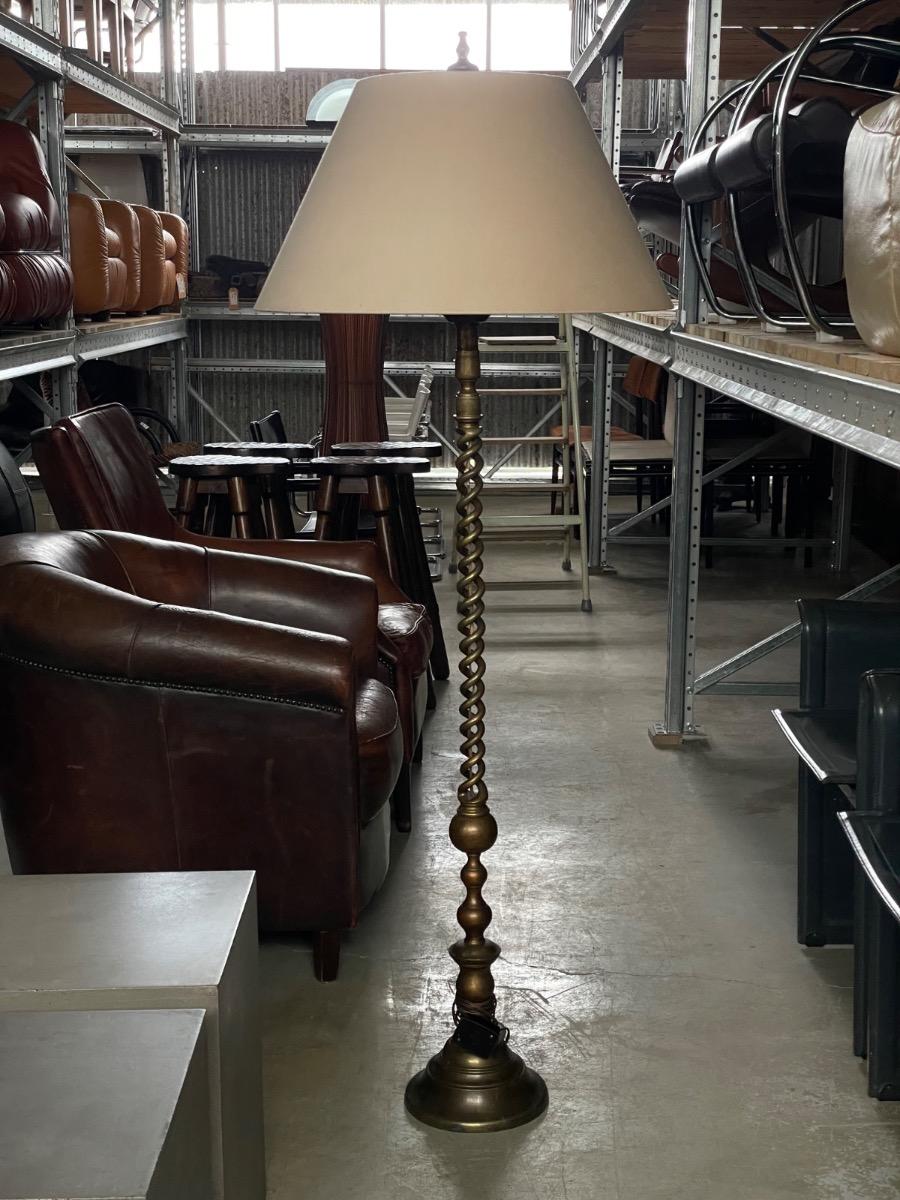 Vintage massive floorlamp in brass, 1970s