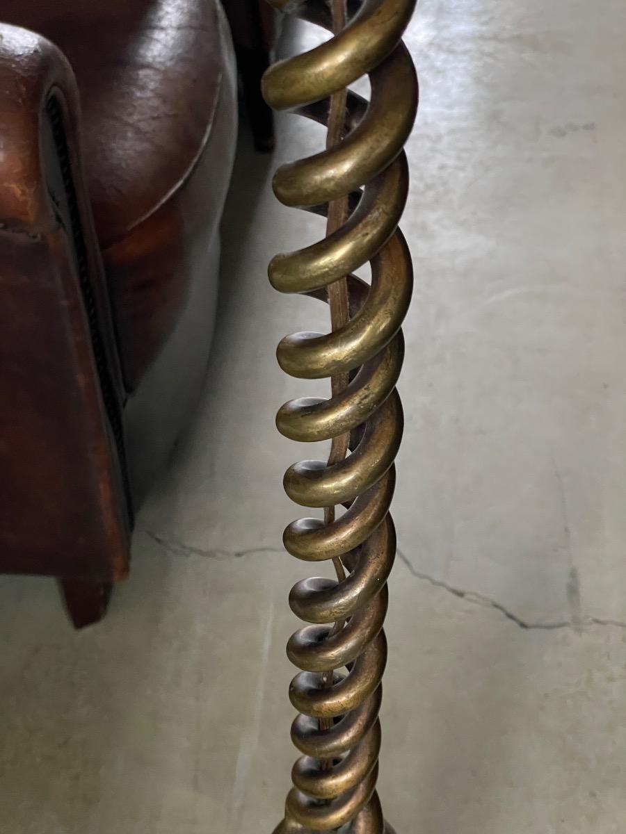 Vintage massive floorlamp in brass, 1970s
