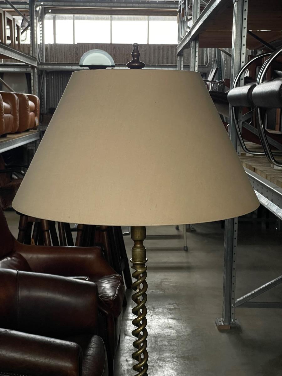 Vintage massive floorlamp in brass, 1970s