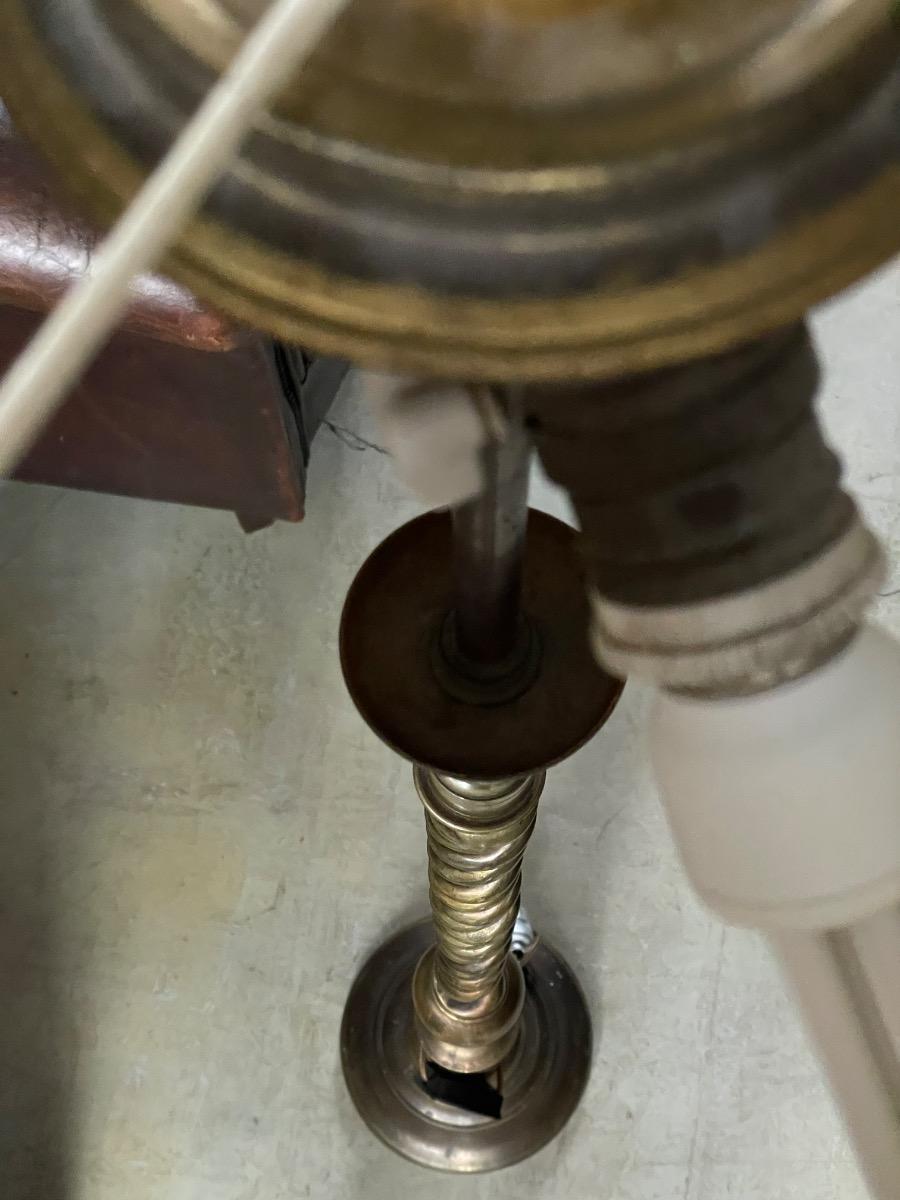 Vintage massive floorlamp in brass, 1970s