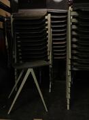 Vintage Galvanitas chairs S22 design black and grey 1970d