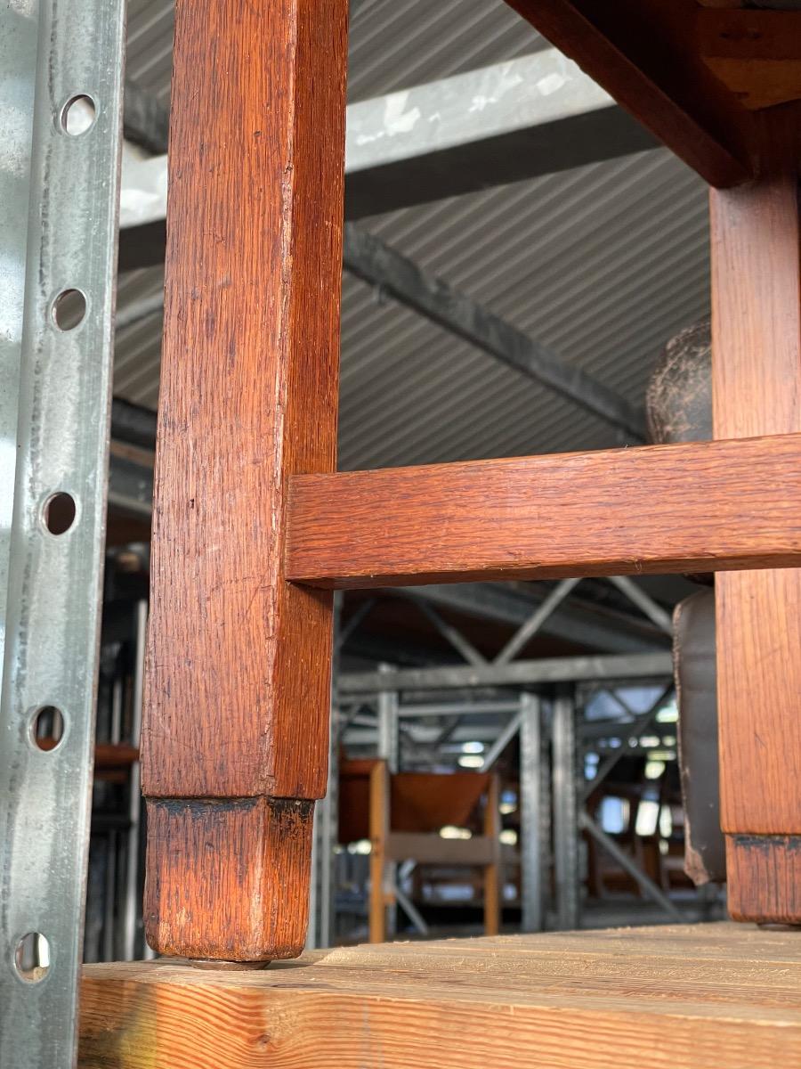 4x Art Deco dining chairs Amsterdamse school in oak