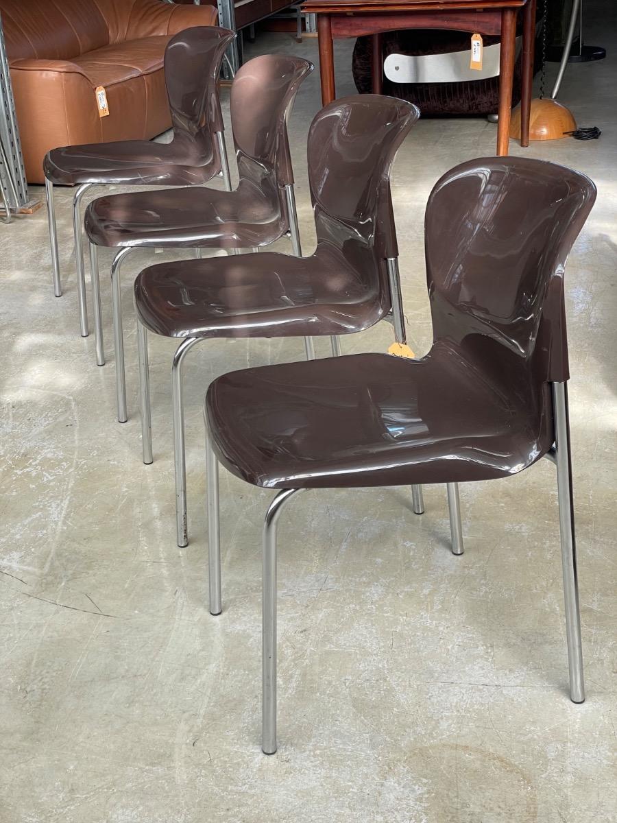 4x SM 400 Dining chairs by Gerd Lange for Drabert, 1970s
