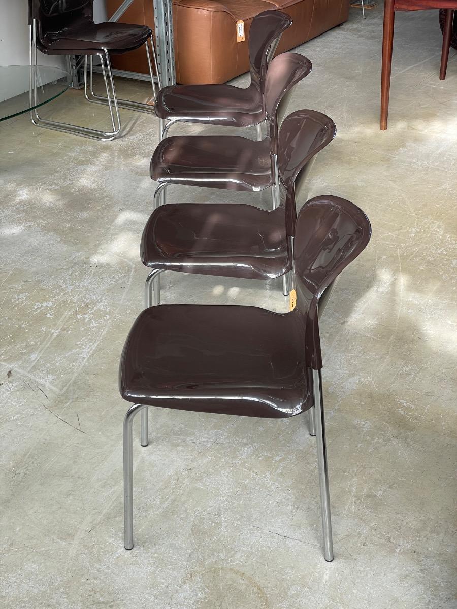 4x SM 400 Dining chairs by Gerd Lange for Drabert, 1970s