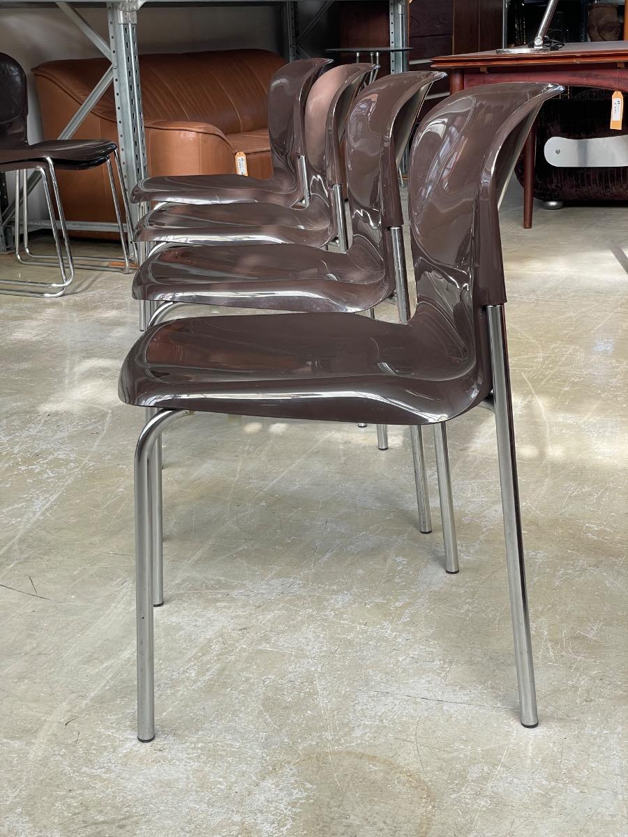 4x SM 400 Dining chairs by Gerd Lange for Drabert, 1970s