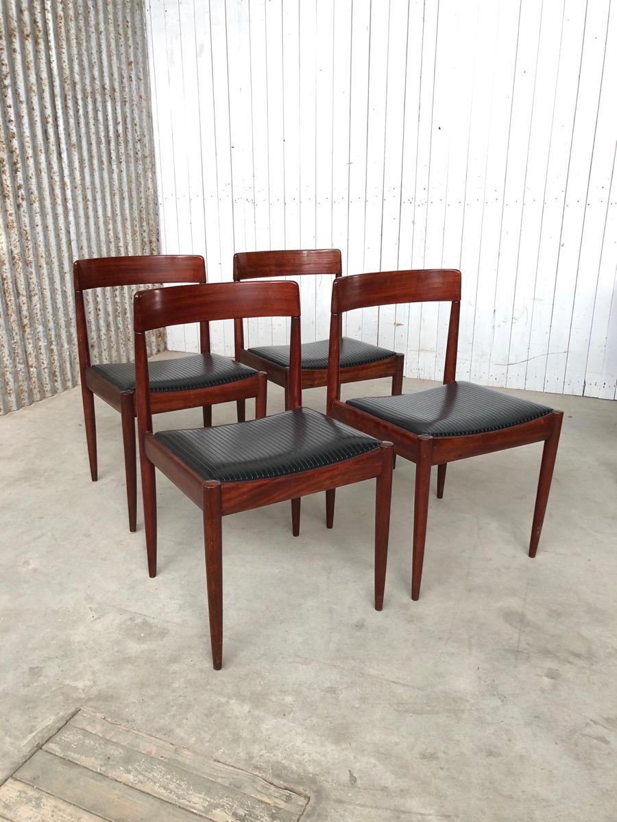 Vintage rosewood chairs Lubke design 
