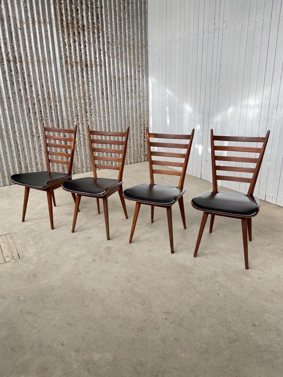 4 vintage Dutch design chairs 1960s 