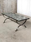 Vintage Massive Coffee Table Metal 