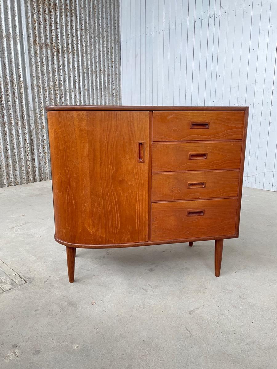 Vintage round corner cupboard 1960s 