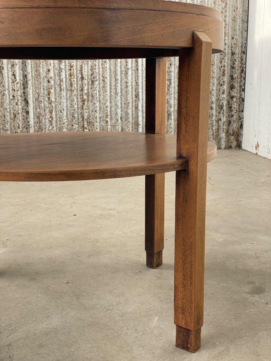 Amsterdamse school art deco Wooden sidetable, Netherlands  