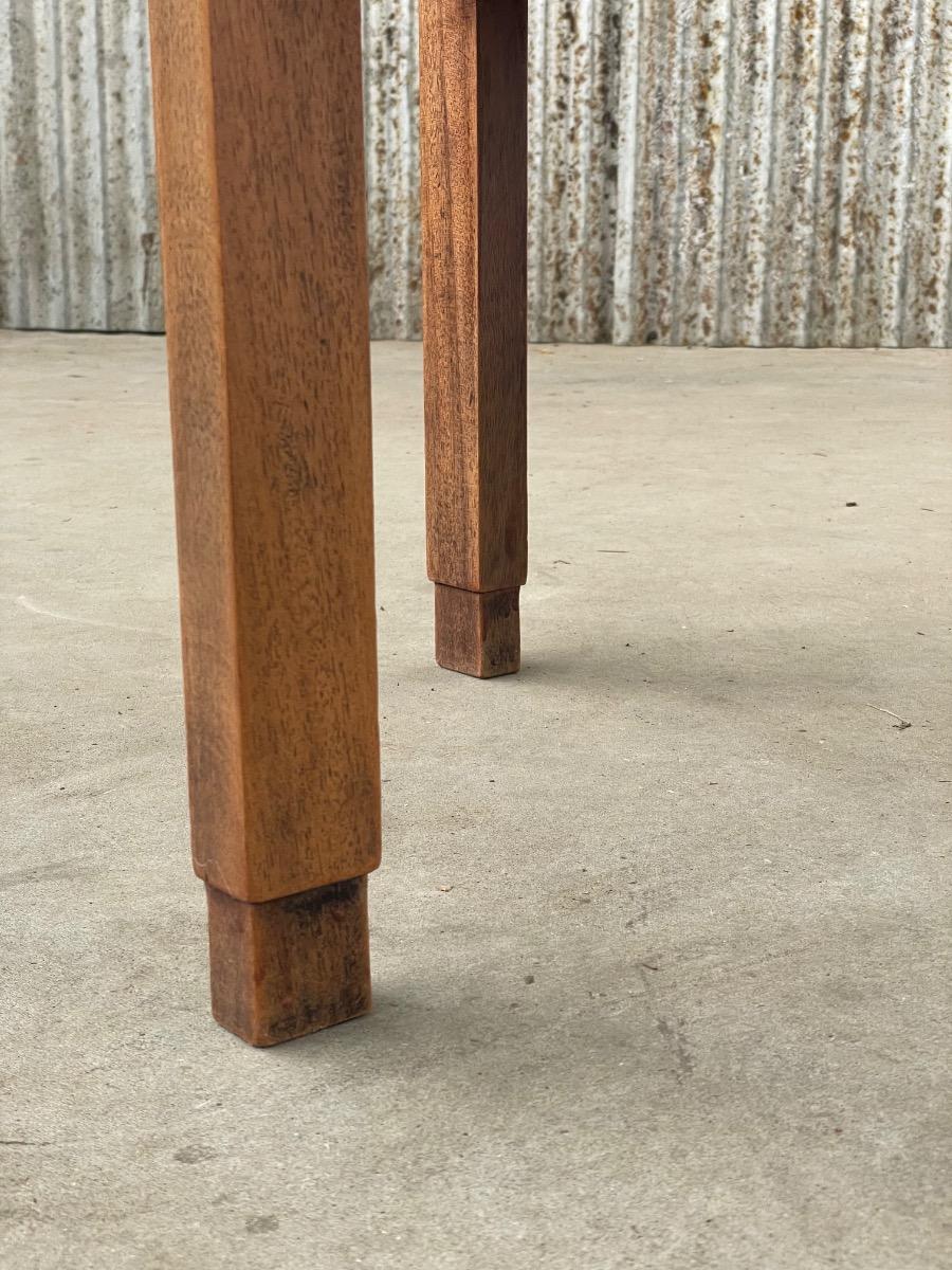 Amsterdamse school art deco Wooden sidetable, Netherlands  