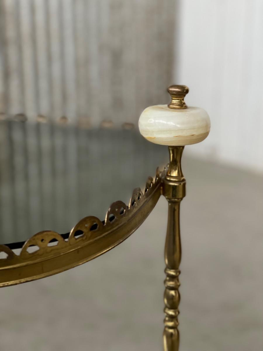 Bar cart 1940s brass and marble design 