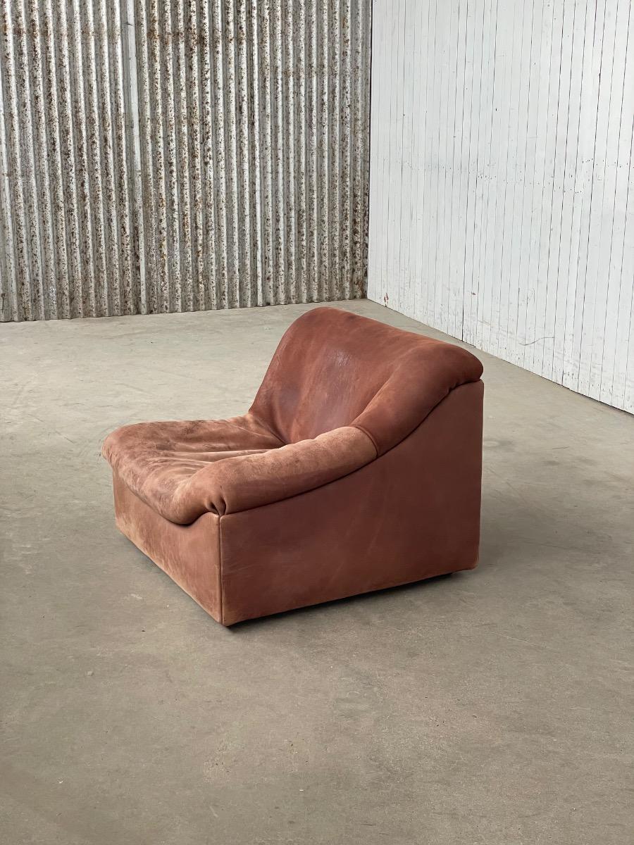De Sede DS46 Lounge Chair – 1970s – Buffalo Leather