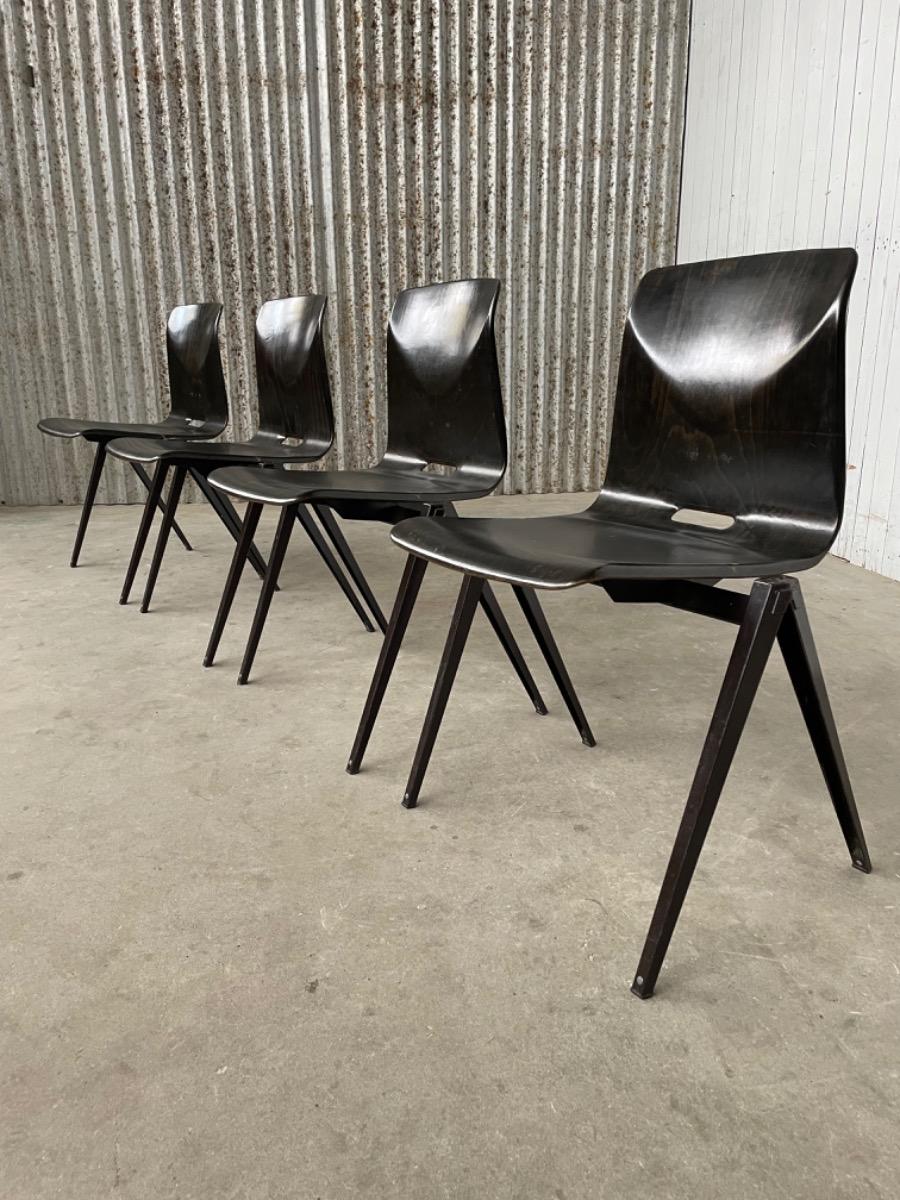 15x Galvanitas & Pagholz chairs S22 - Elmar Flototto - 1960s Germany 