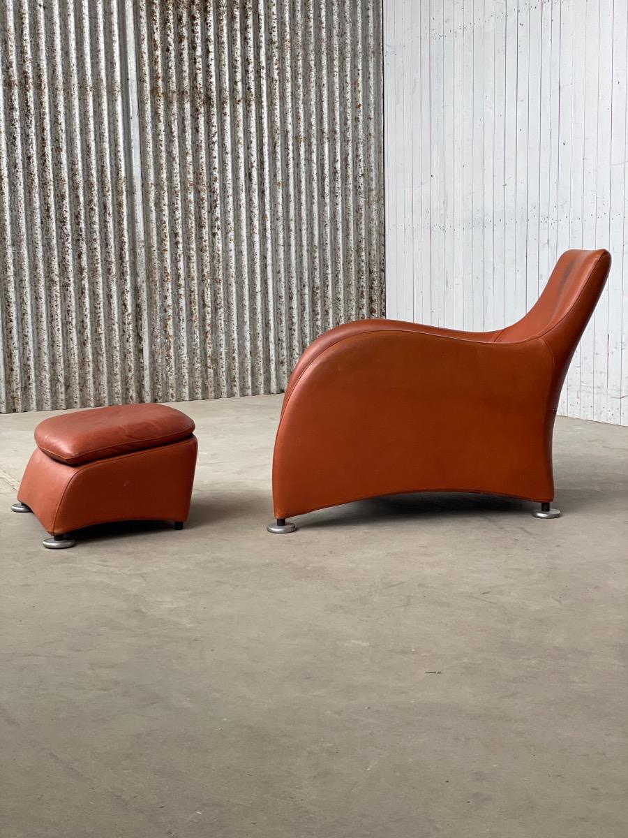 Gerard van den Berg Loge Lounge Chair for Montis with Ottoman