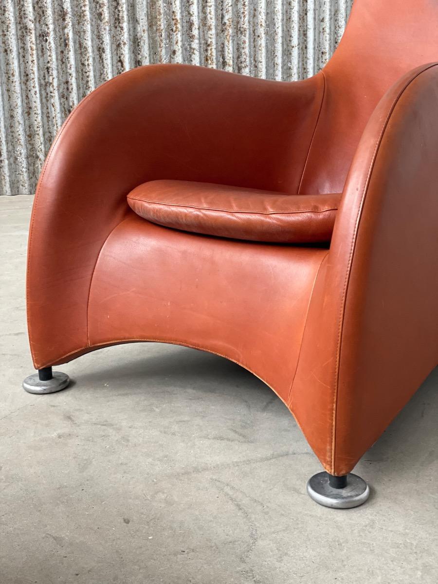 Gerard van den Berg Loge Lounge Chair for Montis with Ottoman
