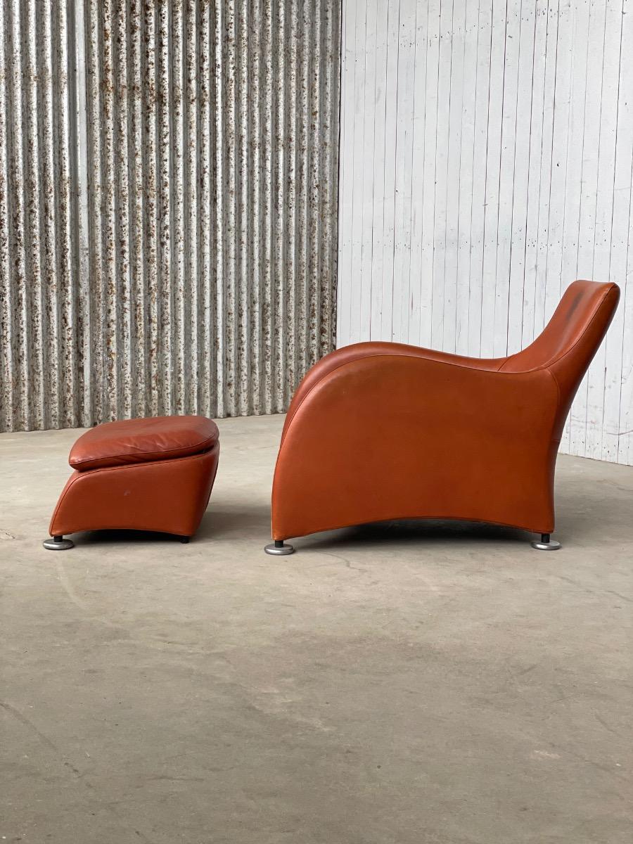 Gerard van den Berg Loge Lounge Chair for Montis with Ottoman