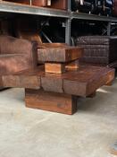 Massive oak brutalist coffee tables 1950s