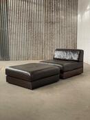 Modular sofa de Sede DS 76 design 1970s dark brown leather 