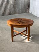 Oval shape ‘Amsterdamse school’ side table in oak and ebony 1930s