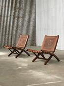 Pair design chairs Angel I. Pazmino for Muebles de Estilo, 1960s