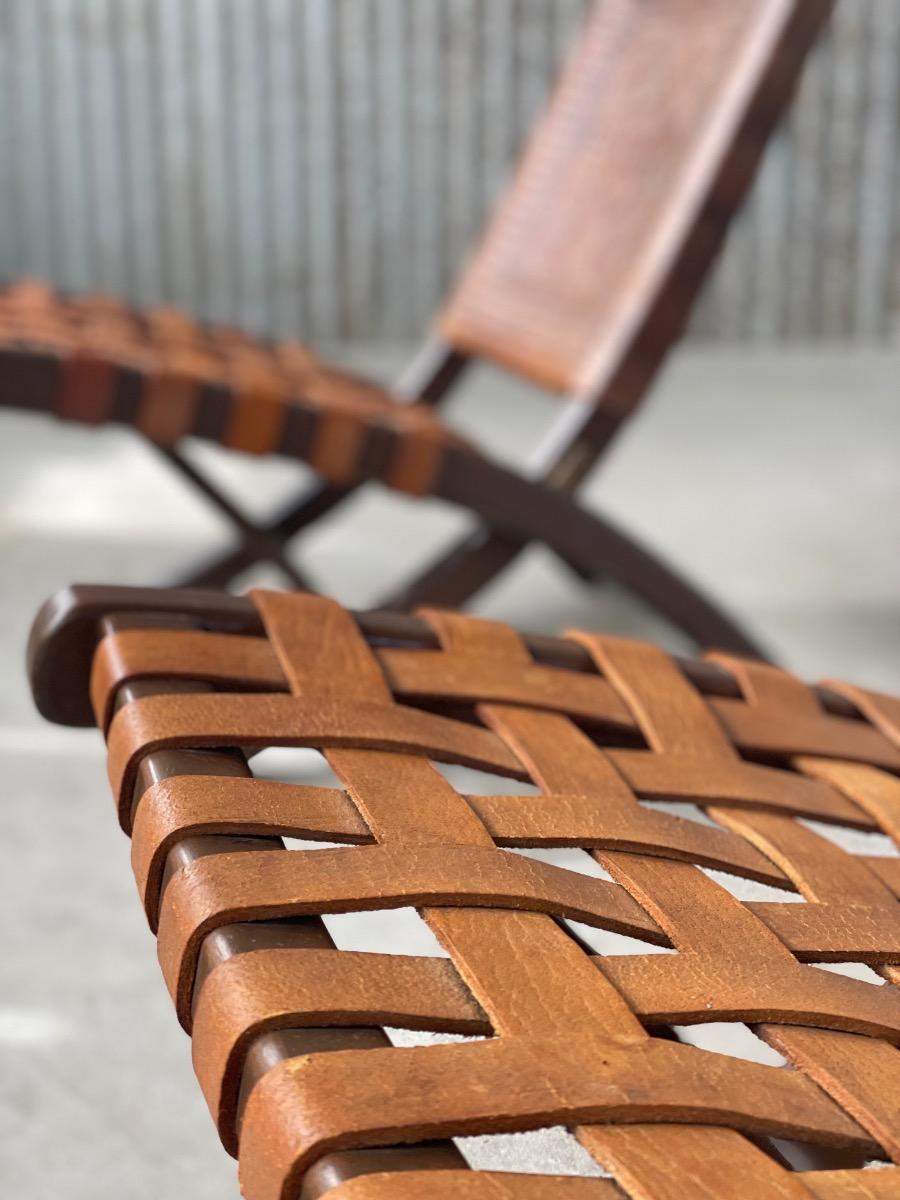 Pair design chairs Angel I. Pazmino for Muebles de Estilo, 1960s