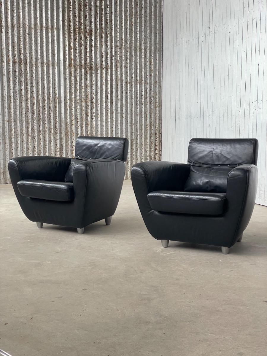Pair loungechairs by Ligne Roset made in France