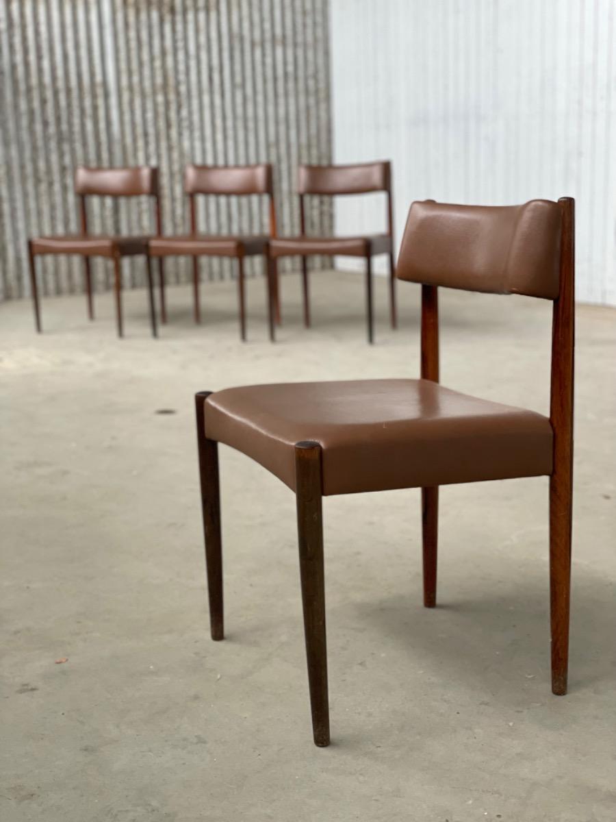 Set 4 dining chairs - Aksel Bender Madsen - 1960s Dutch design - Bovenkamp 