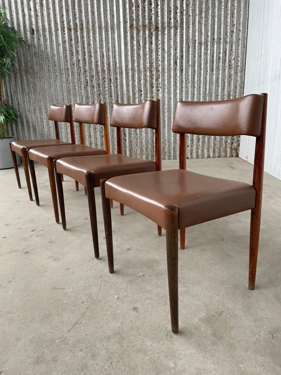 Set 4 dining chairs - Aksel Bender Madsen - 1960s Dutch design - Bovenkamp 