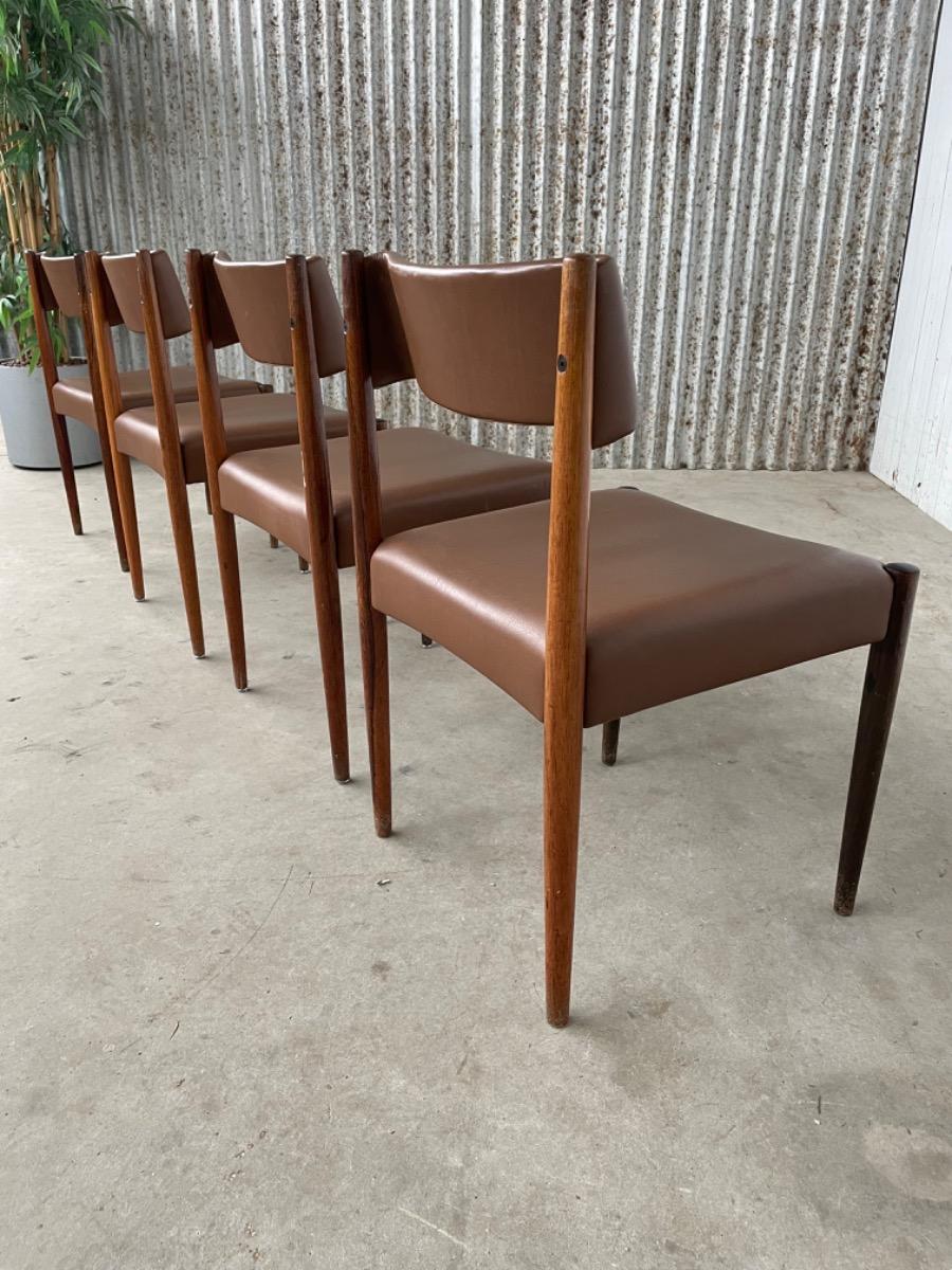 Set 4 dining chairs - Aksel Bender Madsen - 1960s Dutch design - Bovenkamp 