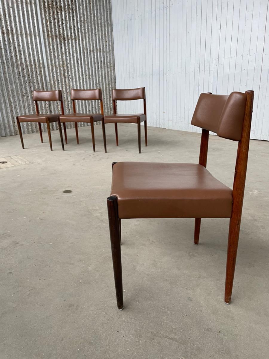 Set 4 dining chairs - Aksel Bender Madsen - 1960s Dutch design - Bovenkamp 