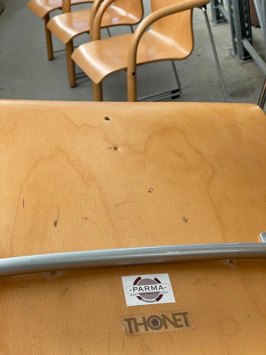 Set 4x S320 Chairs Vintage by Wulf Schneider, Ulrich Bohme, Thonet