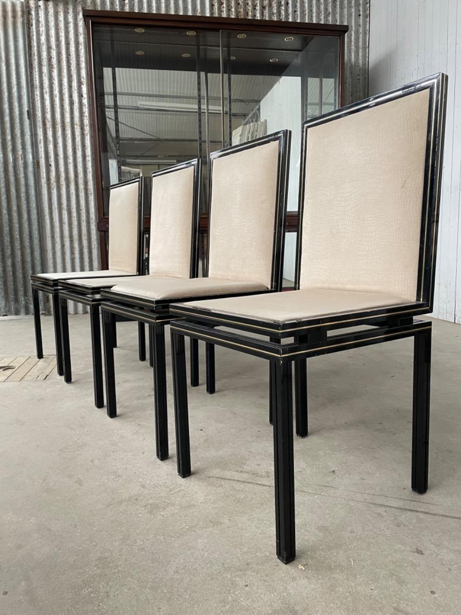 Set dining chairs Pierre Vandel Paris, France 1970s